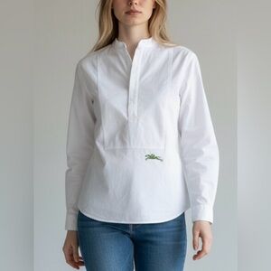 Longchamp White Button Down Shirt